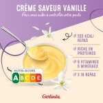 Crme repas minceur vanille gerlinea - le pot de 540 g