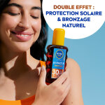 Crme solaire huile corps spf 30 activateur de bronzage protect & bronze sun nivea - le spray de 200ml ...