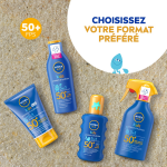 Crme solaire lait corps spf 30 hydratant rsistant a l'eau sun nivea - le tube de 50ml