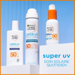 Crme solaire srum visage spf 50 + invisible anti - age anti - tches super uv ambre solaire - le flacon ...