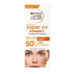 Crme solaire visage spf 50 + anti - tches super uv vitamine c garnier - le flacon de 40ml