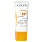 Crme solaire teinte peau sensible haute protection spf 50 + anti - rougeurs bioderma - le tube de 30 ...