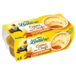 Cr�me aux ?ufs sur lit de caramel la laitiere - les 4 pots de 100g