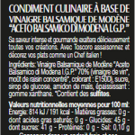 Crème de vinaigre balsamique toscoro - le flacon de 250 ml Crème de vinaigre balsamique toscoro - le flacon de 250 ml