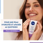 Crème visage jour hydratante apaisante peaux sensibles nivea - le tube de 50ml Crème visage jour hydratante apaisante peaux sensibles nivea - le tube de 50ml