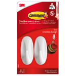 Crochet plastique avec languettes adhésives petit modèle command - le sachet de 2 Crochet plastique avec languettes adhésives petit modèle command - le sachet de 2
