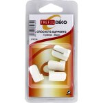 Crochets supports blanc trefil deco - les 4 crochets
