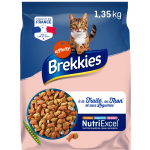 Croquettes pour chat adulte poisson brekkies - le paquet de 1, 35kg