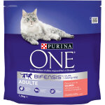 Croquettes pour chat adulte saumon bifensis purina one - le sac d'1, 5kg