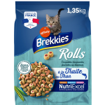 Croquettes pour chat adulte truite thon lgume rolls brekkies - le sac de 1, 35kg