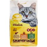 Croquettes pour chat adulte lapin volaille carrefour companino - le sac de 7, 5kg