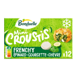 Croustis mini frenchy epinard courgette ch�vre bonduelle - le sachet de 240g