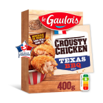 Crousty chicken texas bbq, doux le gaulois - la boite de 400g