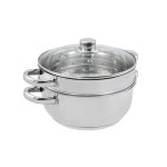 Cuit vapeur 24 cm acier inoxydable 2 corps baumalu - le combin vapeur