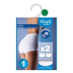 Culotte femme blanc t54 sloggi - le lot de 2 culottes
