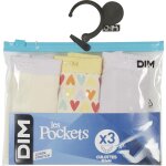 Culotte fille jaune / violet 14 ans les pockets dim - le lot de 3 culottes