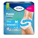 Culottes incontinence pants protect + plus medium tena - le paquet de 9 culottes incontinence