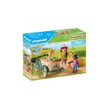 Cycliste avec vlo et remorque avant playmobil - la bote