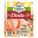 Délice de dinde doré au four halal isla delice - la barquette de 4 tranches Délice de dinde doré au four halal isla delice - la barquette de 4 tranches