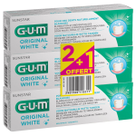 Dentifrice original white anti - tches dents blanches gum - le lot de 3 tubes de 75ml