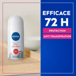 D�odorant bille anti - transpirant 72h dry comfort nivea - le roll - on