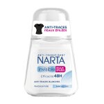 Dodorant bille anti - transpirant invisible peaux epiles narta - le roll - on