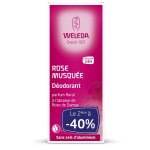 Dodorant spray femme efficacit 24h rose musque weleda - le lot de 2x100ml