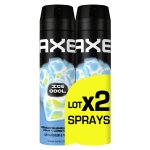 D�odorant spray homme anti - transpirant ice cool 48h axe - le lot de 2 sprays