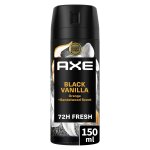 Dodorant spray homme black vanille axe - le flacon de 150ml