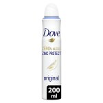 D�odorant spray 0% alcool zinc protect original dove - le flacon de 200ml
