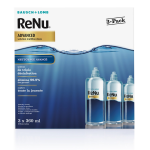 Solution lentilles multifonction bausch&lomb - la boîte de 3 flacons de 360ml Solution lentilles multifonction bausch&lomb - la boîte de 3 flacons de 360ml