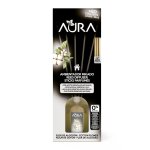 D�sodorisant b�tonnets huiles essentielles fleur de coton aura - le flacon de 50ml
