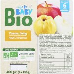 Compotes bb ds 6 mois pomme coing bio carrefour baby - les 4 pots de 100g