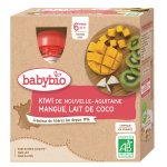 Dessert bébé À boire dès 6 mois kiwi mangue lait de coco sans sucres ajoutés bio babybio - les 4 gourdes ... Dessert bébé À boire dès 6 mois kiwi mangue lait de coco sans sucres ajoutés bio babybio - les 4 gourdes ...