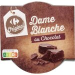 Dessert dame blanche au chocolat carrefour original - le pot de 85g