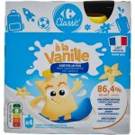 Go�ters laitiers vanille carrefour classic' - les 4 gourdes de 85g