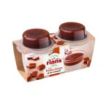 Desserts panna cota confiture de lait rians - les 2 pots de 100 g + 2 pots 20 g