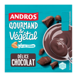 Dessert v�g�tal chocolat au lait d'amande andros - les 4 pots de 100g