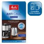 Détartrant poudre pour cafetières À filtre melitta - la boite de 6 doses - 125g Détartrant poudre pour cafetières À filtre melitta - la boite de 6 doses - 125g