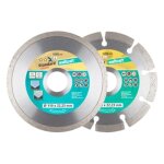 Disque diamant  trononner x2 wolfcraft - le lot de 2 disques