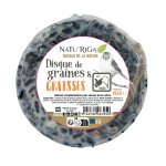 Friandise pour oiseaux de la nature sans huile de palme natu'riga - le disque de 200g