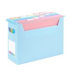 Dossiers suspendus couleurs pastel a4 - boite easycase viquel - la boite