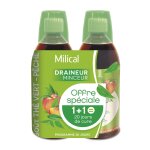 Draineur minceur go�t th� vert - p�che milical - le lot de 2 bouteilles