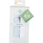 Drap bb bleu / blanc 40 x 80 cm tex baby - le lot de 2 draps