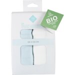Drap b�b� bleu / blanc 60 x 120 cm tex baby - le lot de 2 draps