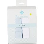 Drap bb bleu / blanc 70 x 140 cm tex baby - le lot de 2 draps
