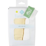 Drap bb jaune / blanc 60 x 120 cm tex baby - le lot de 2 draps