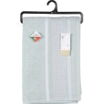 Drap de douche aqua bleu vert uni coton 70x140cm tex home - le drap de douche