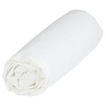 Drap housse blanc 100% coton 140x200 cm uni coton tex home - le drap housse
