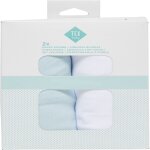 Drap housse bleu / blanc 1 coton 70x140 cm tex baby - le lot de 2 draps housse Drap housse bleu / blanc 1 coton 70x140 cm tex baby - le lot de 2 draps housse